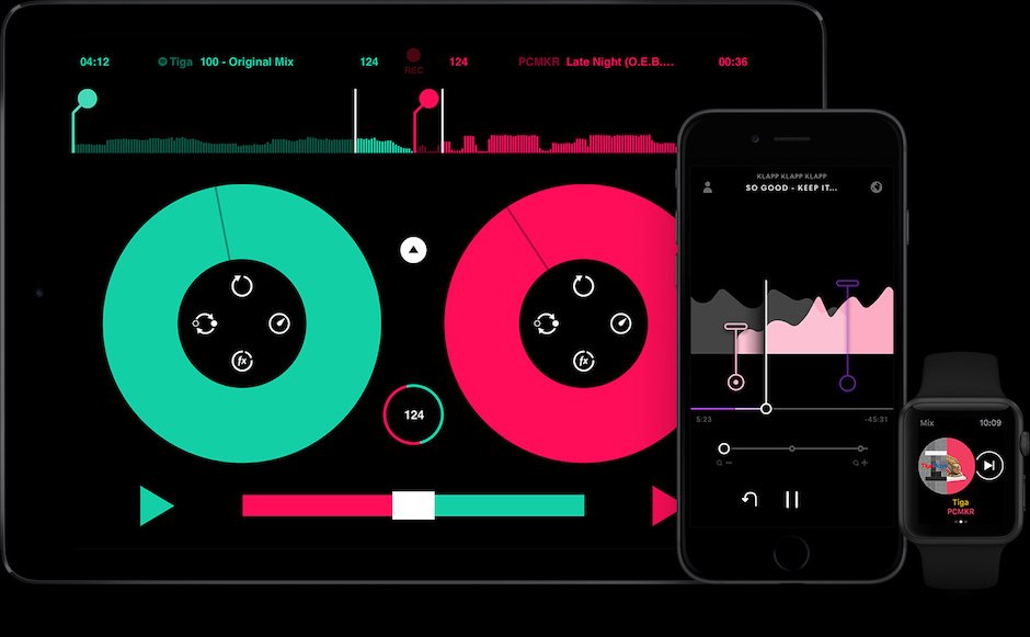 Pacemaker DJ with Spotify for iPad, iPhone and Apple Watch