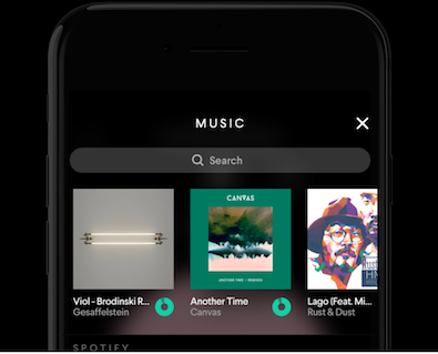 Pacemaker DJ Mixes with Spotify for iPhone: Matching Tracks